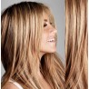 Melírované (prírodná / svetlejšia blond) CLIP IN vlasy na predĺženie - 50-53 cm