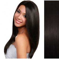 Prírodné čierne CLIP IN vlasy na predĺženie 100g - 40-43 cm