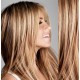 Melírované (prírodná / svetlejšia blond) CLIP IN vlasy na predĺženie - 70-73 cm