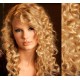 Prírodné blond CLIP IN vlasy na predĺženie, kučeravé - 50-53 cm
