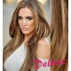 DELUXE melírované (svetlý melír) CLIP IN vlasy na predĺženie - 40-43 cm