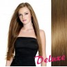 DELUXE svetlo hnedé CLIP IN vlasy na predĺženie - 70-73 cm