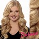 DELUXE prírodné blond CLIP IN vlasy, vlnité - 50-53 cm