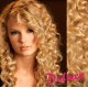 DELUXE prírodné blond CLIP IN vlasy, kučeravé - 50-53 cm