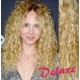 DELUXE najsvetlejšie blond CLIP IN vlasy, kučeravé - 50-53 cm