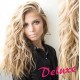 DELUXE platinové blond CLIP IN vlasy, kučeravé - 50-53 cm