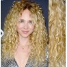 Kučeravé tape-in Remy prúžky, 60-63 cm, 40 ks - najsvetlejšie blond
