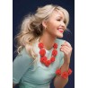Vlnitý clip-in cop 50 cm, ľudské vlasy - platinové blond