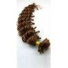 Keratin, 50 cm 0,5g/pr., 50 ks, kučeravé - svetlejšia hnedá