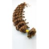 Keratin, 50 cm 0,5g/pr., 50 ks, kučeravé - svetlo hnedá