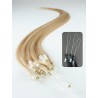 Micro ring, 40 cm 0,7g/pr., 50 ks - prírodná blond