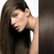 CLIP IN pás 40-43 cm, 100% ľudské vlasy - najtmavšie hnedá